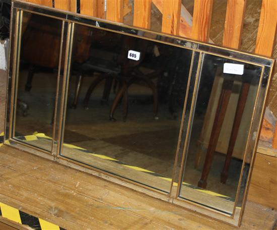 19th century rectangular section wall mirror